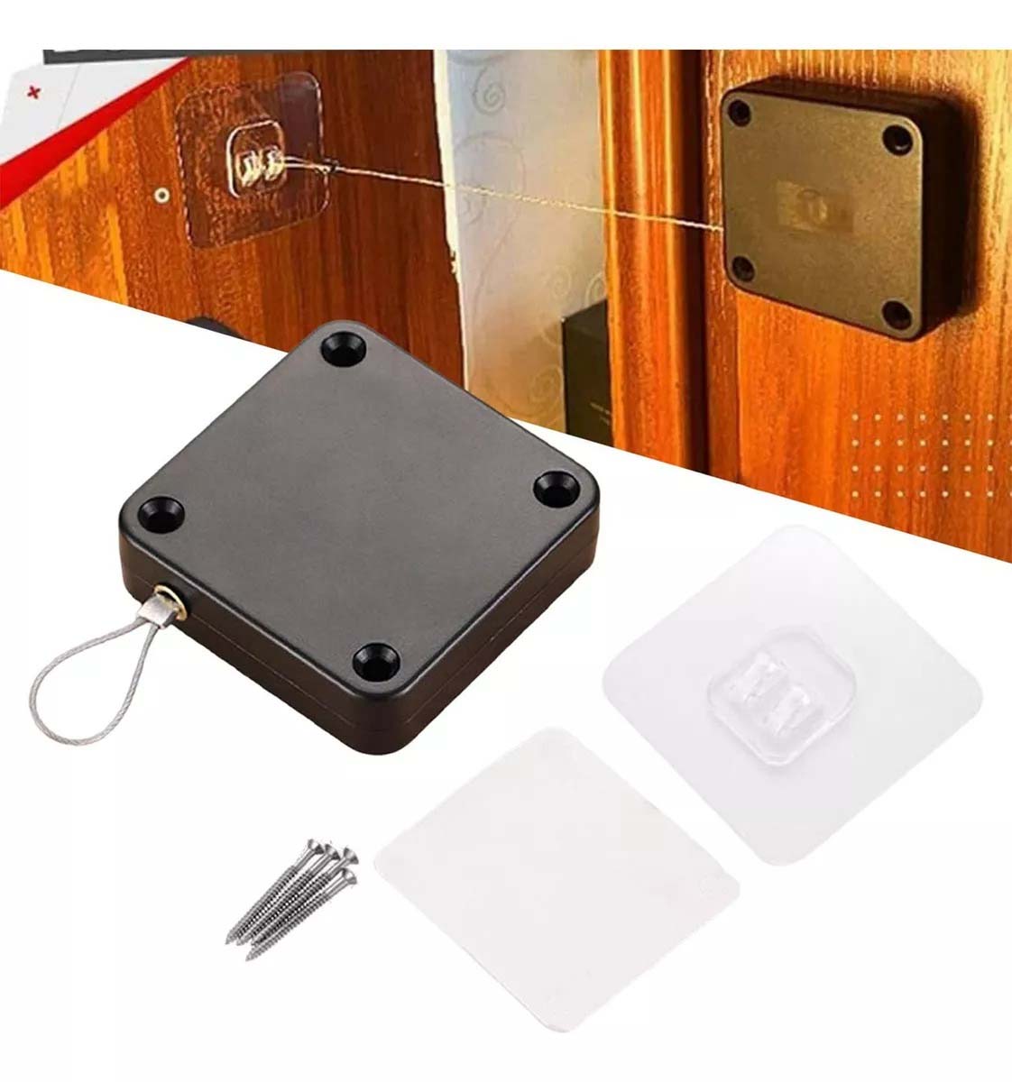 Cierrapuertas Automático Telescópico sin Perforaciones