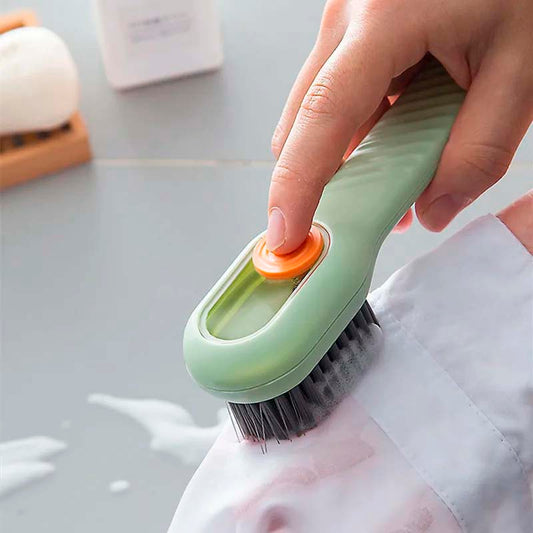 Cepillo Multifuncional para Zapatos con Dispensador de Jabón