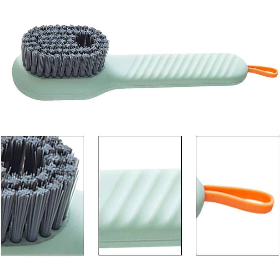 Cepillo Multifuncional para Zapatos con Dispensador de Jabón