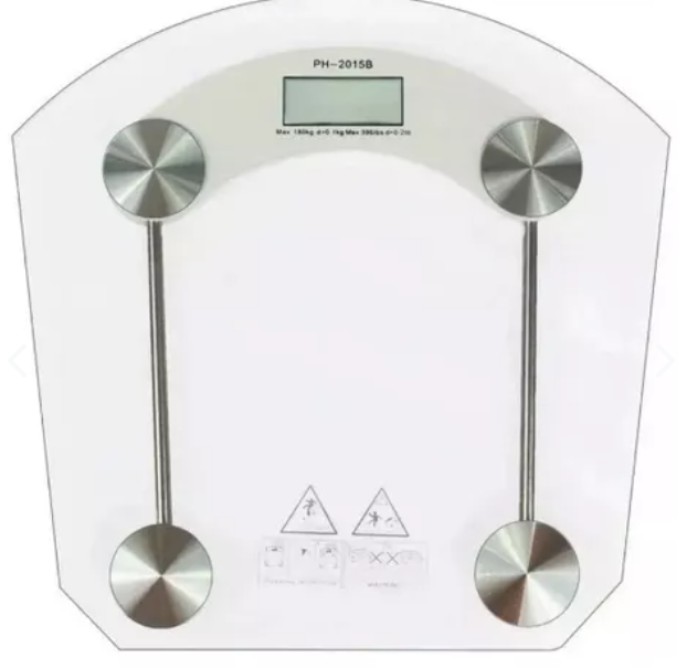 Báscula Digital de Vidrio con Pantalla LCD