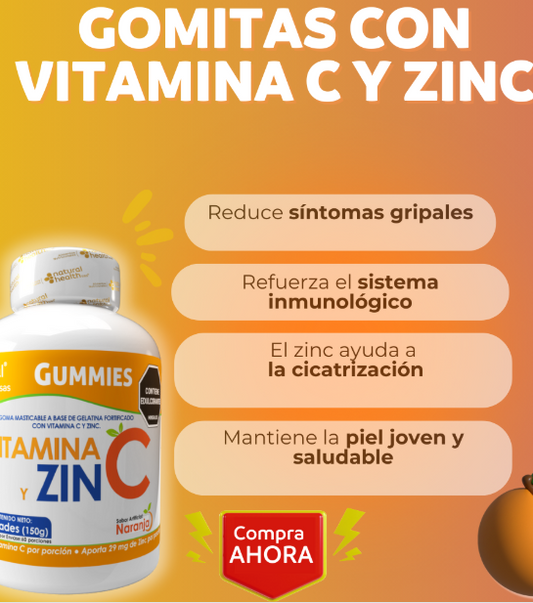 Gomitas con Vitamina C x60 – Refuerza tus defensas con sabor