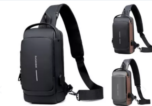 Bolso de Pecho Multifunción Antirrobo con USB