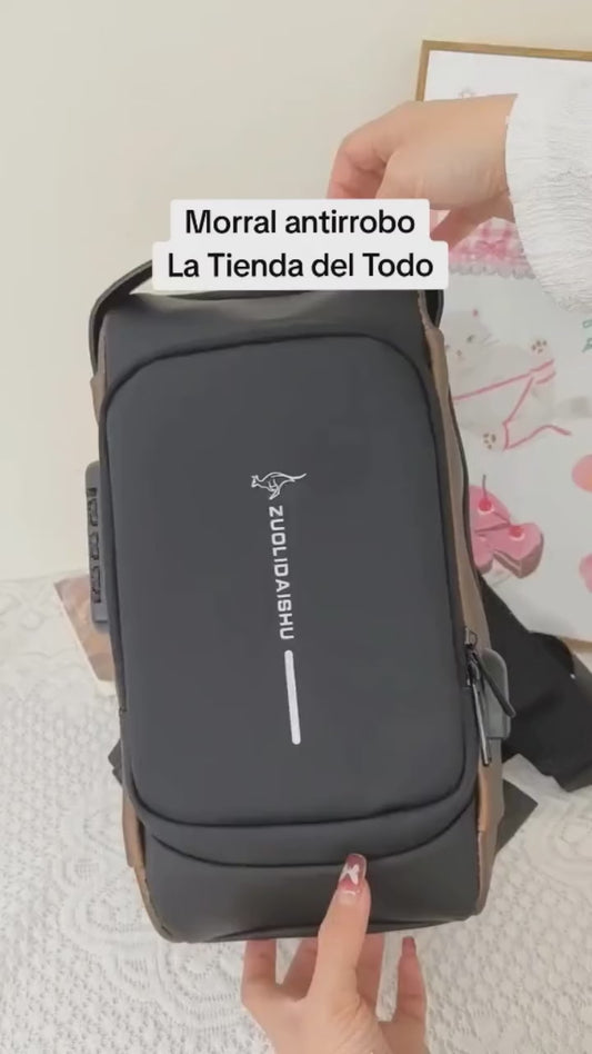 Bolso de Pecho Multifunción Antirrobo con USB