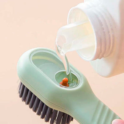 Cepillo Multifuncional para Zapatos con Dispensador de Jabón